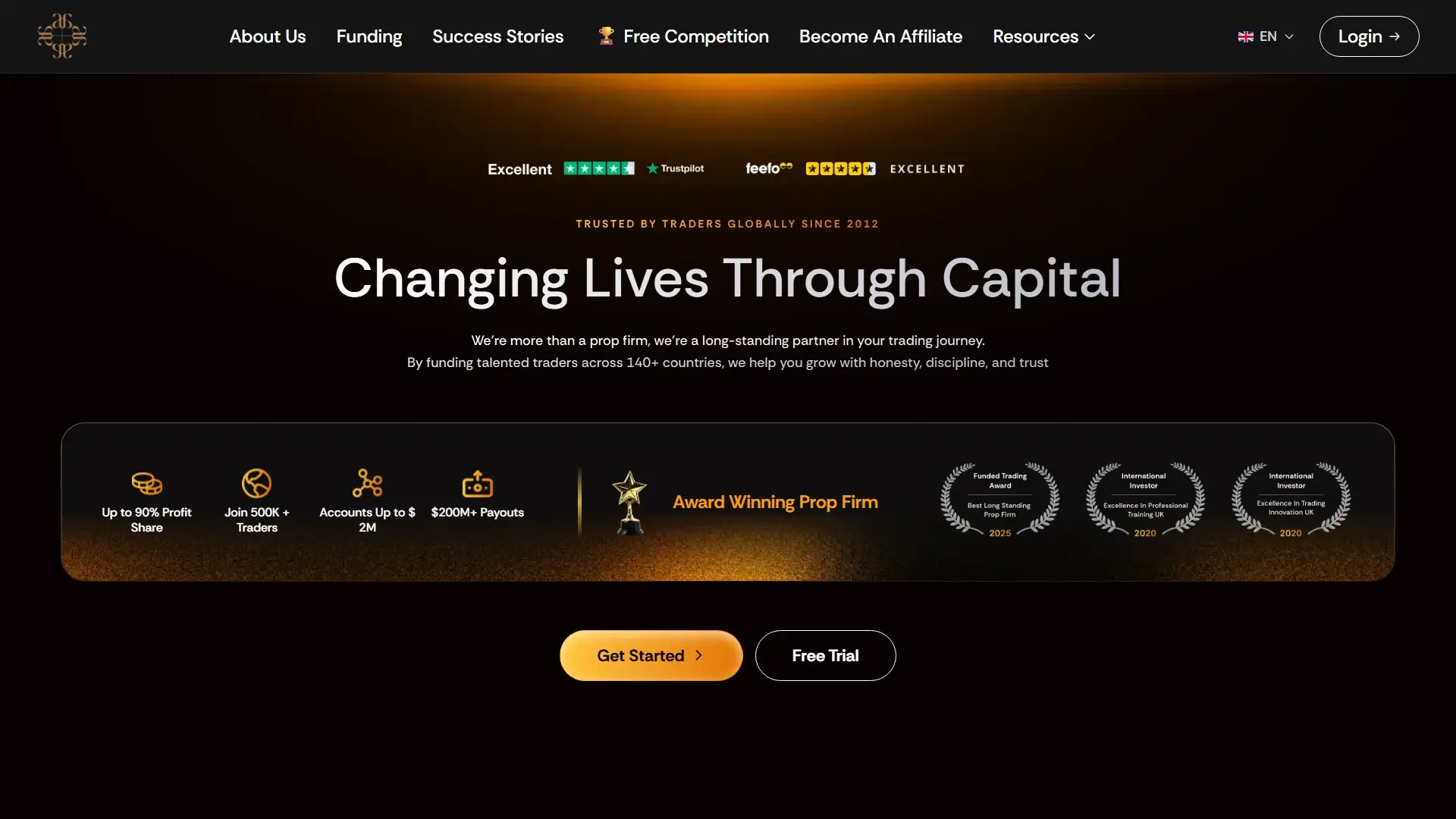 Audacity Capital homepage screenshot