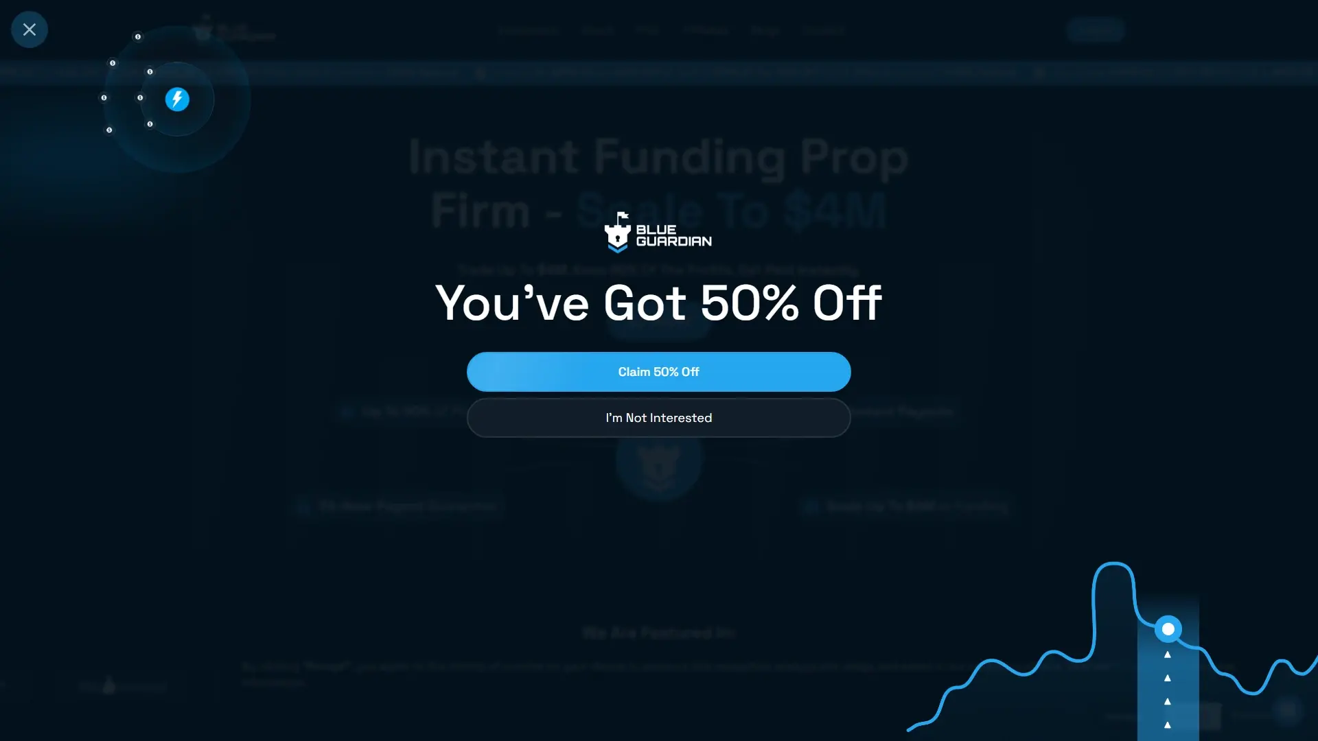 Blue Guardian homepage screenshot