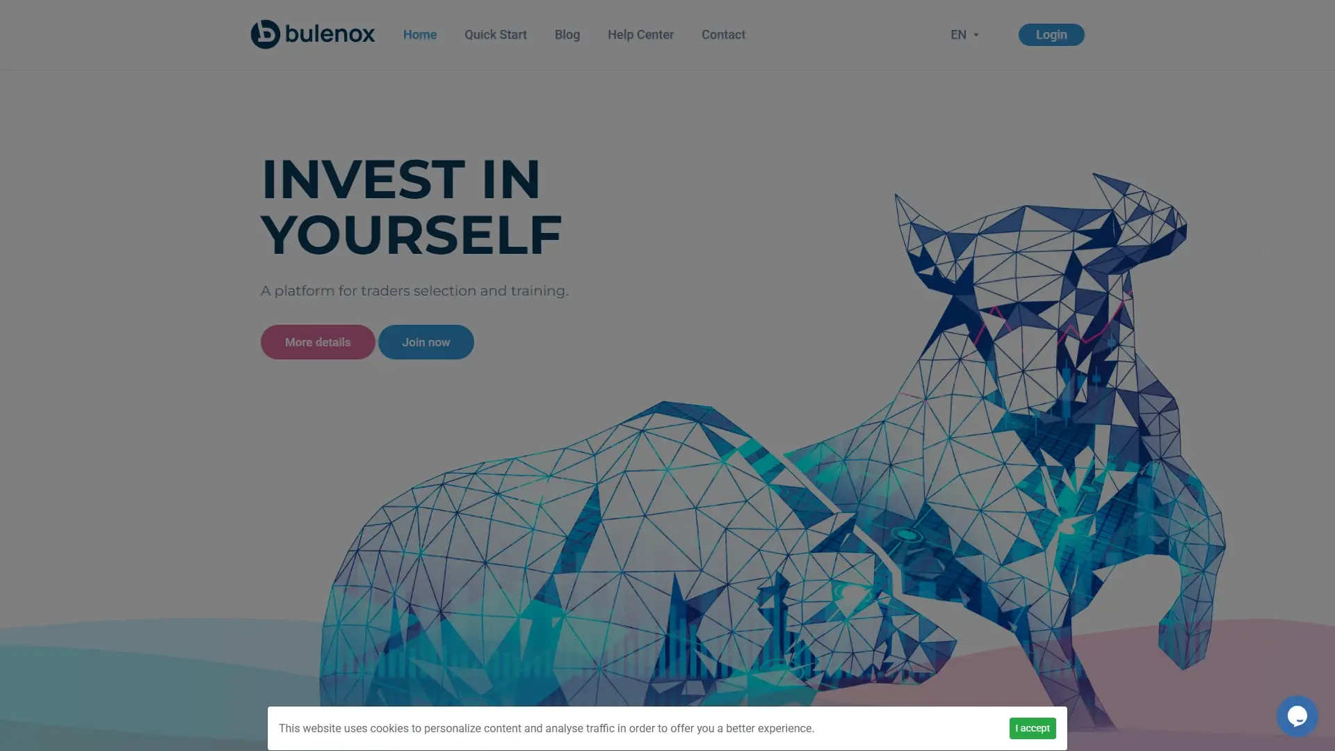 Bulenox homepage screenshot