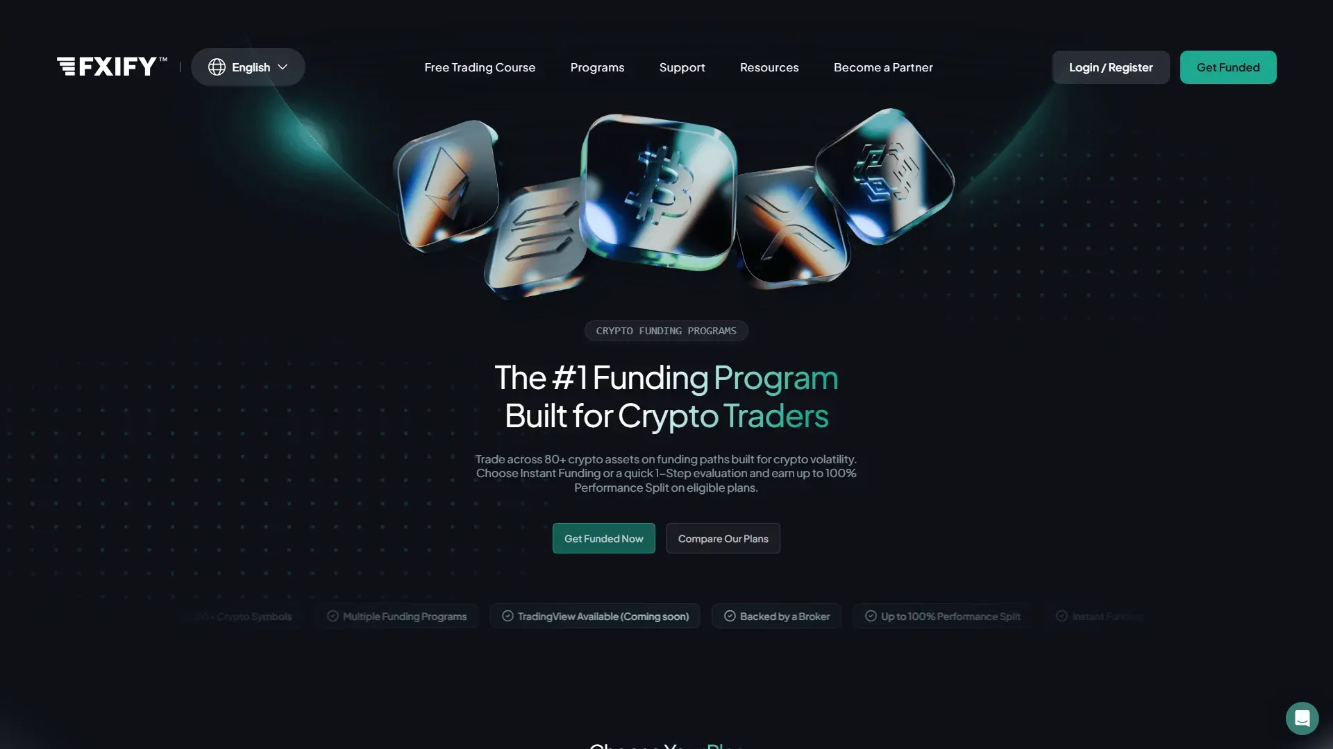 FXIFY plans page screenshot