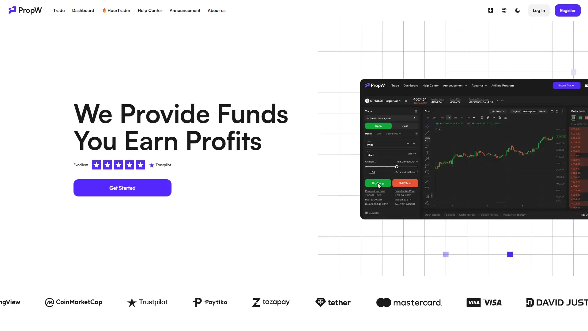 PropW homepage screenshot